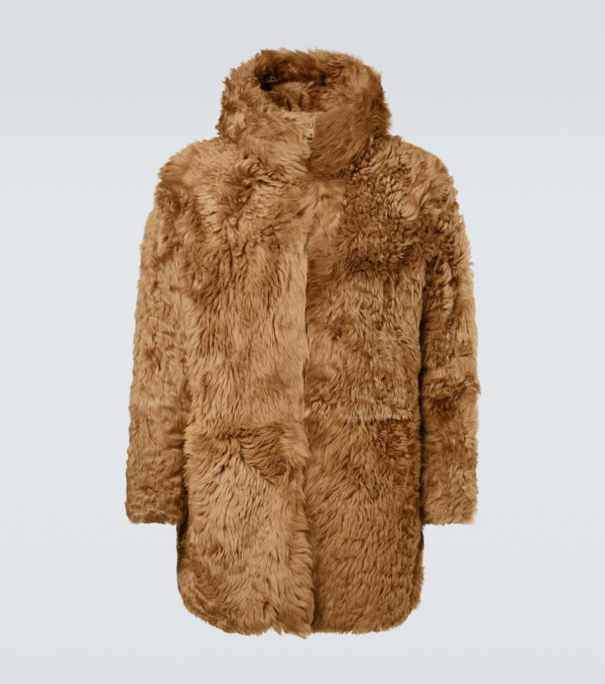 ERL Hooded shearling coat