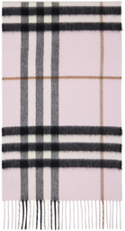 Burberry Pink Classic Check Scarf