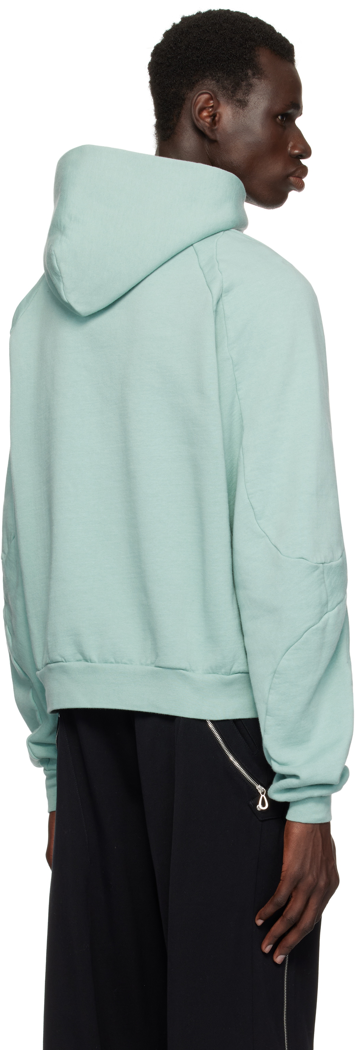 Ottolinger Blue Distressed Multiline Hoodie