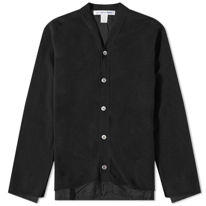 Photo: Comme des Garçons SHIRT Men's Nylon Layer Cardigan in Black