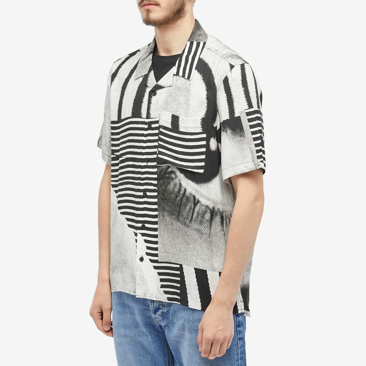 Neuw Denim Men's Turrell Art 6 Vacation Shirt in Black