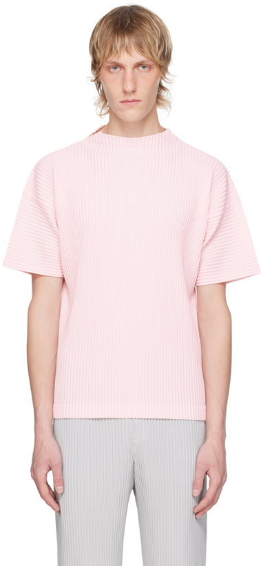 Photo: HOMME PLISSÉ ISSEY MIYAKE Pink Monthly Color May T-Shirt
