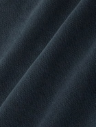 Les Tien - Garment-Dyed Fleece-Back Cotton-Jersey Zip-Up Hoodie - Black