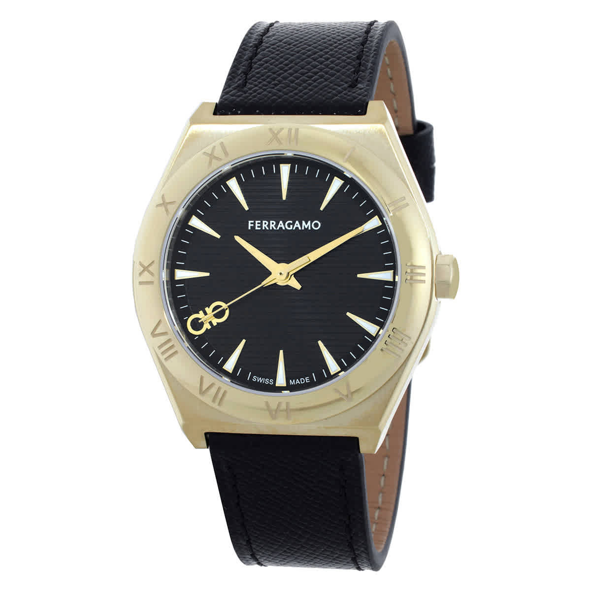 Ferragamo Vega Upper East Quartz Black Dial Ladies Watch SFZB00124