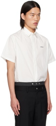 C2H4 White Appliqué Shirt