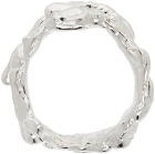 Georgia Kemball Silver Looped Drip Ring