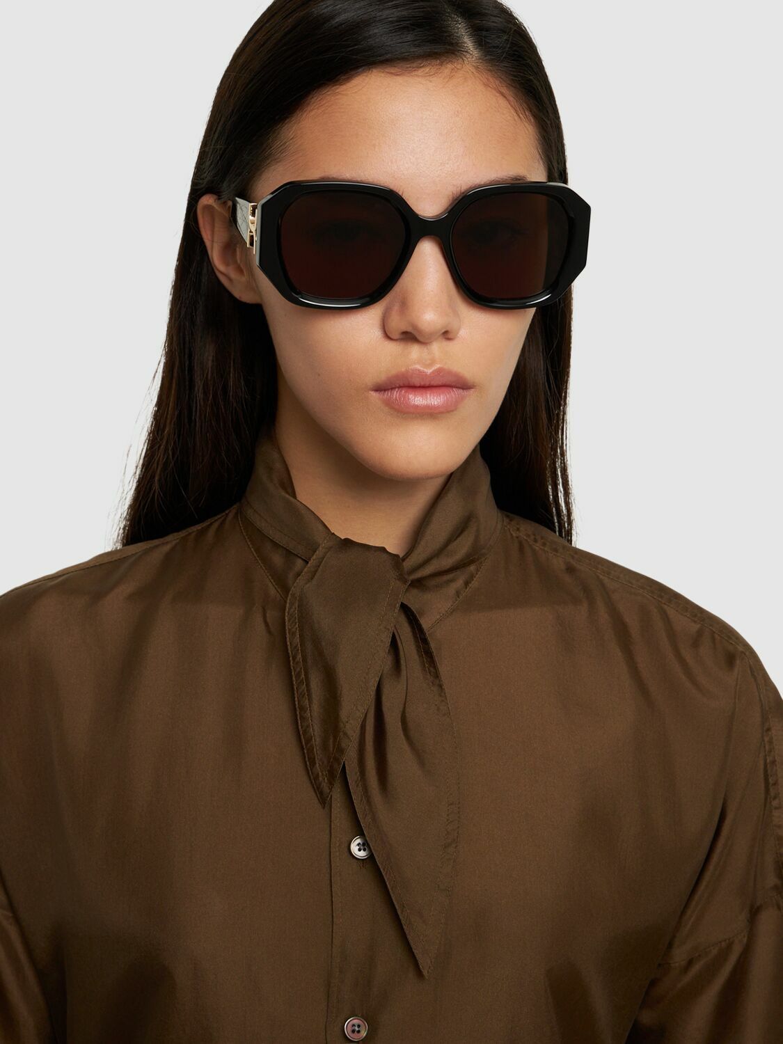 Chloe>>>バイオアセテート製Marcieサングラス Chloé Marcieサングラス の茶色 CHC25SEK0301846 | Chloé JP
