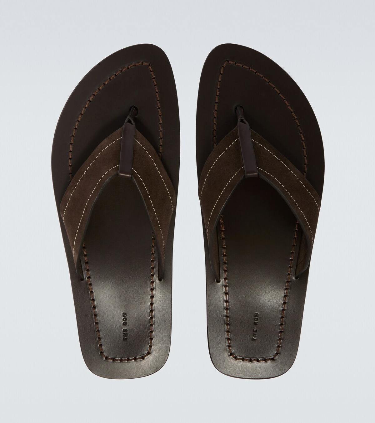 The Row Dan suede thong sandals