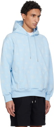 Casablanca Blue Applique Monogram Hoodie