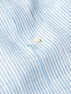 Loro Piana - Striped Linen Shirt - Blue