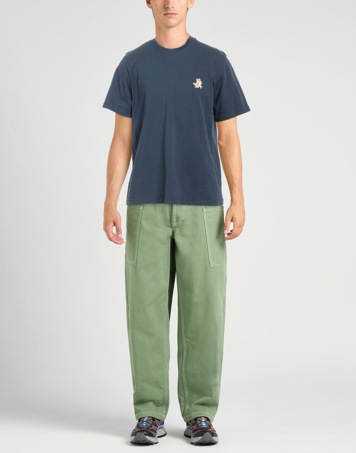 Maison Kitsuné Mens T-shirt in Navy