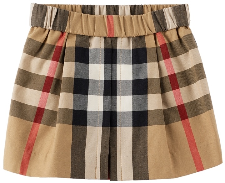Photo: Burberry Baby Beige Exaggerated Check Skirt