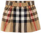 Burberry Baby Beige Exaggerated Check Skirt