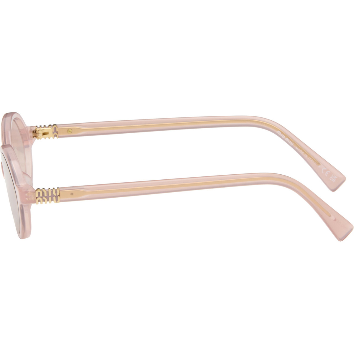 Miu Miu Eyewear Pink Miu Regard Sunglasses
