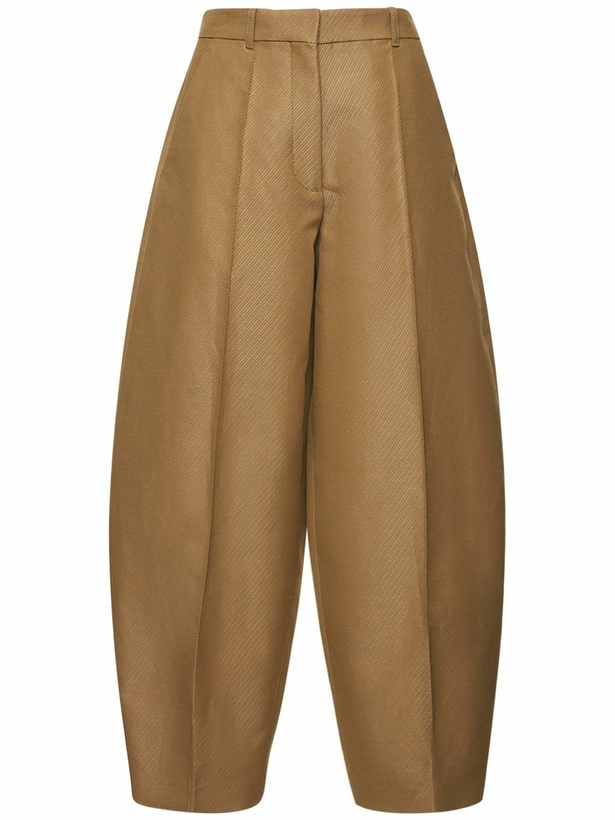 Photo: STELLA MCCARTNEY - Mid Rise Twill Wide Pants