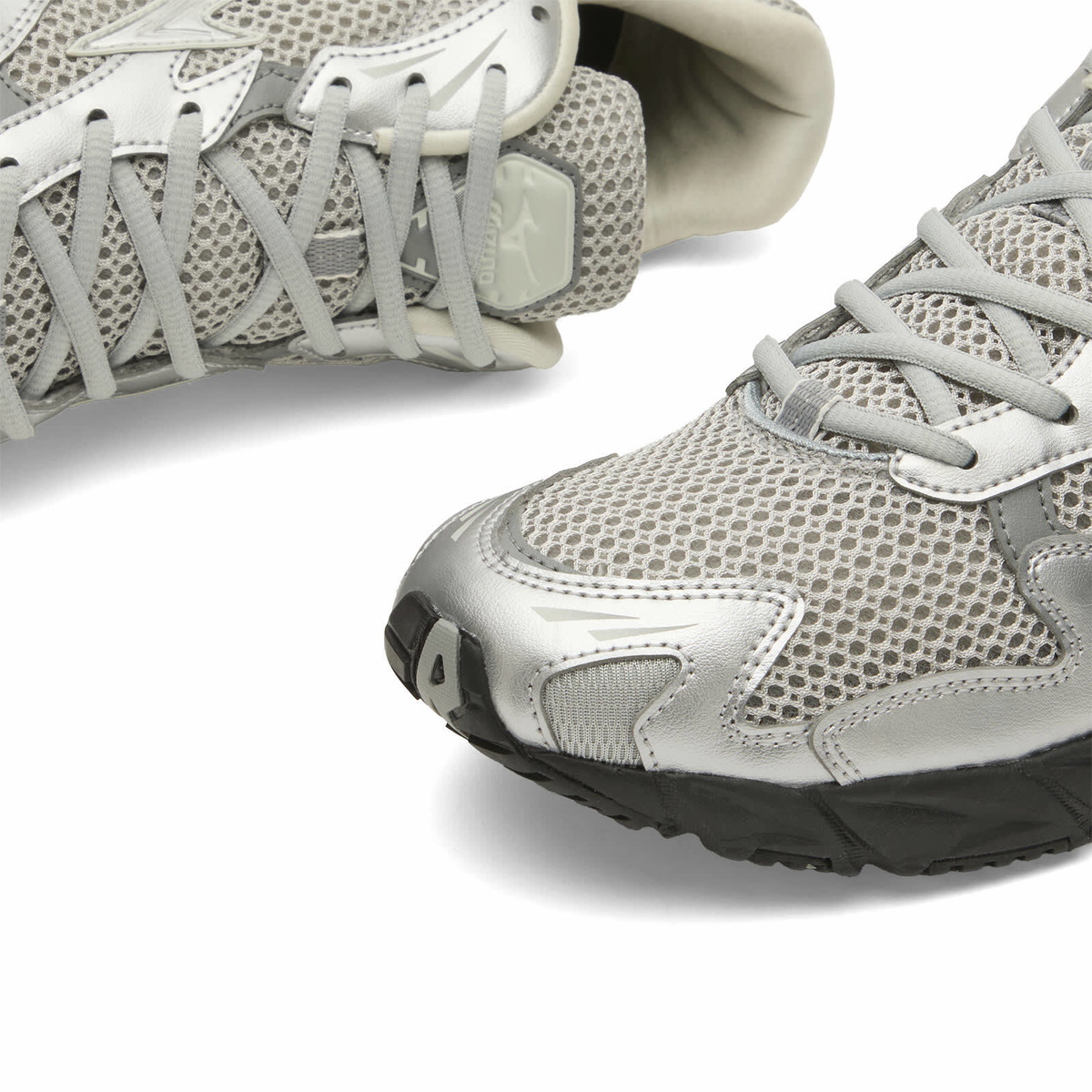 Mizuno Men's Wave Rider 10 Sneaker in Harbor Mist/Silver/Black