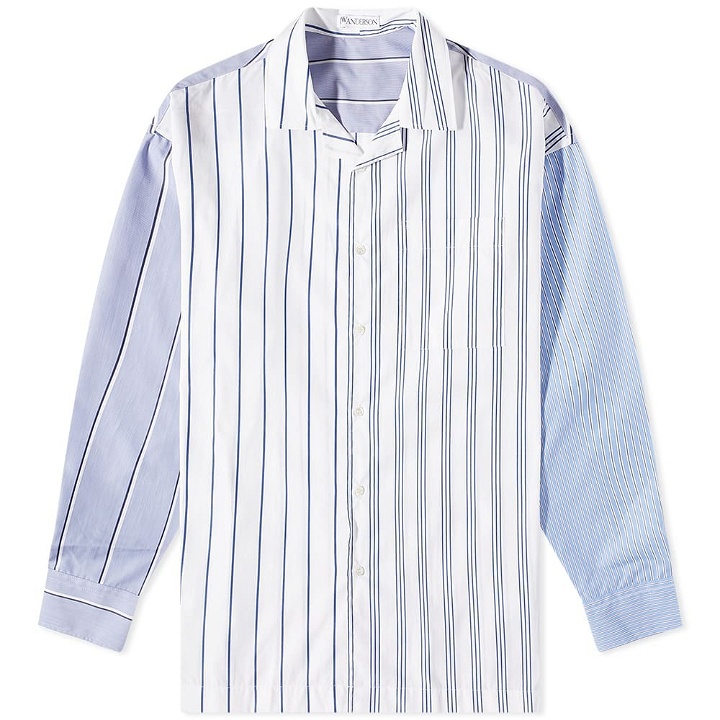 Photo: JW Anderson Men's Relaxed Fit Shirt in Blue/Multi