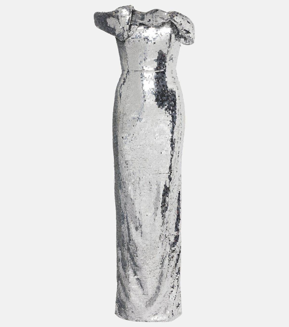Rachel Gilbert Tamzin sequined one-shoulder gown