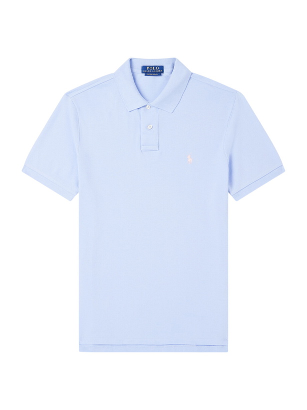 Photo: Polo Ralph Lauren - Logo-Embroidered Cotton Polo Shirt - Blue