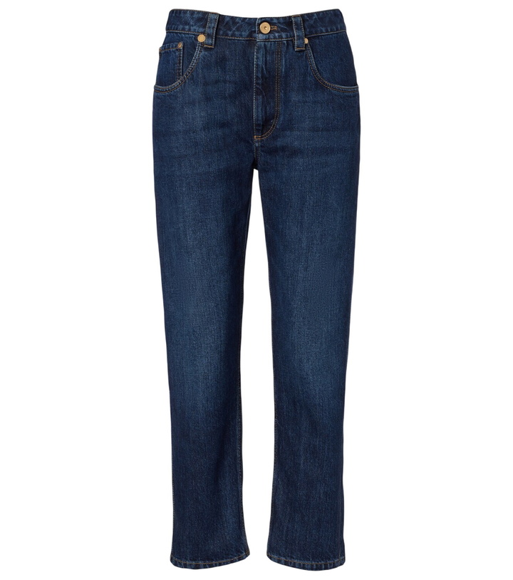 Photo: Brunello Cucinelli Cropped straight jeans