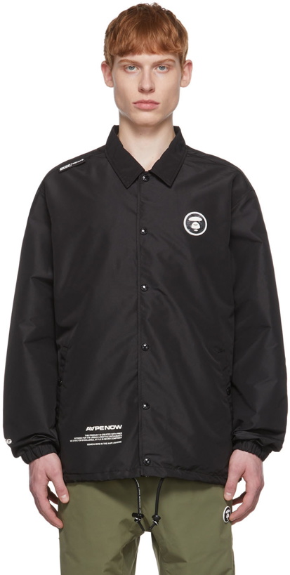 Photo: AAPE by A Bathing Ape Black Polyester Jacket