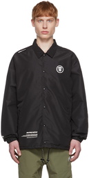 AAPE by A Bathing Ape Black Polyester Jacket