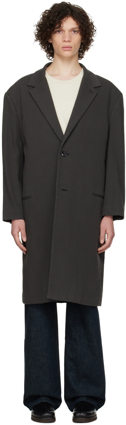 Lemaire Gray Chesterfield Coat Lemaire