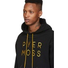 Pyer Moss Black Cropped Classic Logo Hoodie