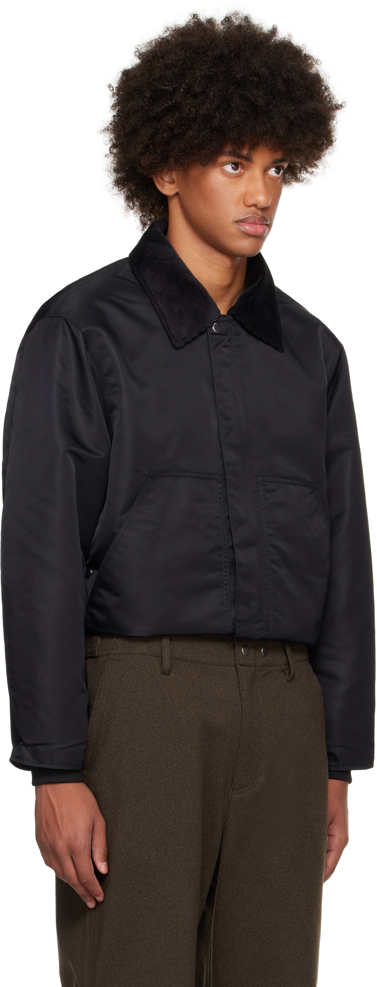 Karmuel Young Black Square Padded Jacket