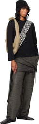 STRONGTHE Black Tied Sarong Trousers