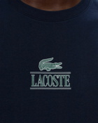 Lacoste Regular Fit Cotton Jersey Branded T Shirt Blue - Mens - Shortsleeves
