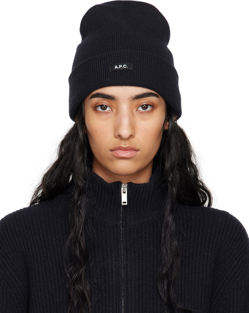 A.P.C. Navy Autumn Beanie
