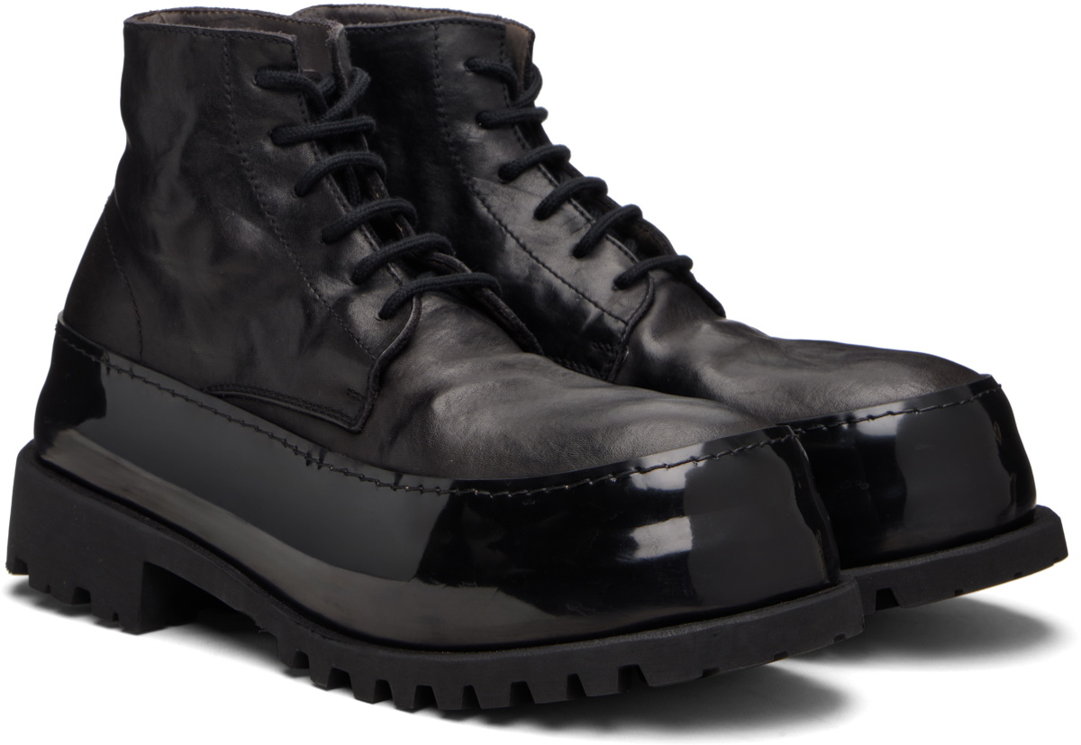 A DICIANNOVEVENTITRE Black Horse CMB1 Mid Ankle Boots