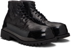 A DICIANNOVEVENTITRE Black Horse CMB1 Mid Ankle Boots