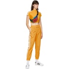 adidas Originals Yellow Paolina Russo Edition Striped Track Pants