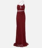 The Sei Sheer silk chiffon gown