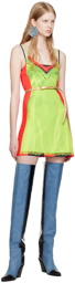 Y/Project Green & Red Jean Paul Gaultier Edition Minidress