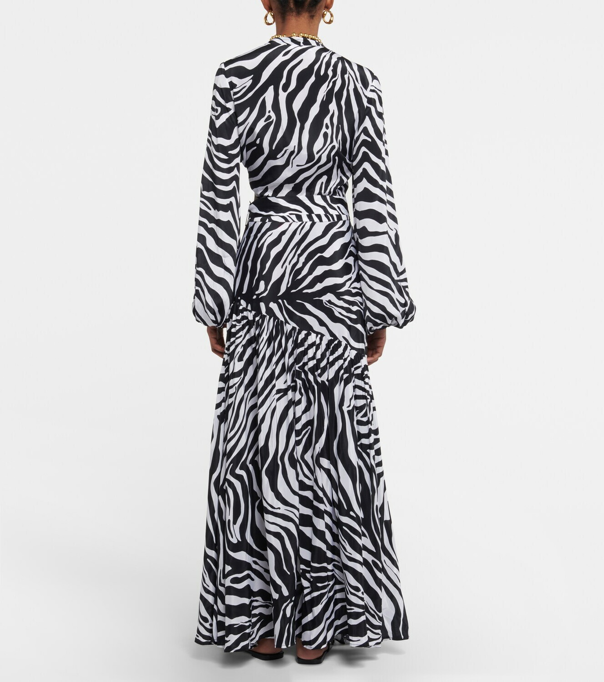 Alexandra Miro Tina zebra-print maxi skirt