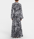 Alexandra Miro Tina zebra-print maxi skirt