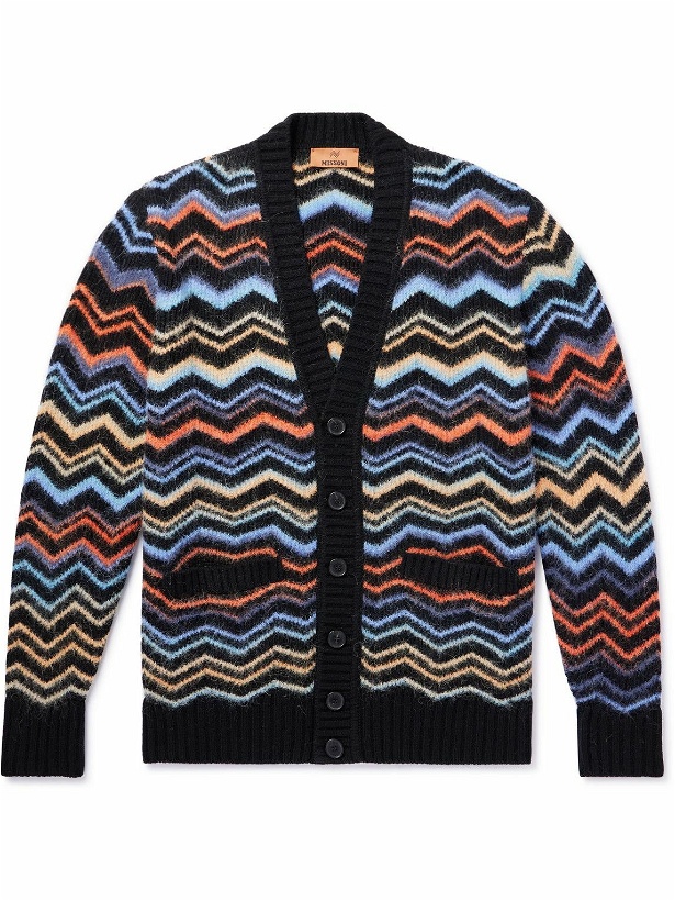 Photo: Missoni - Striped Brushed-Knit Cardigan - Multi