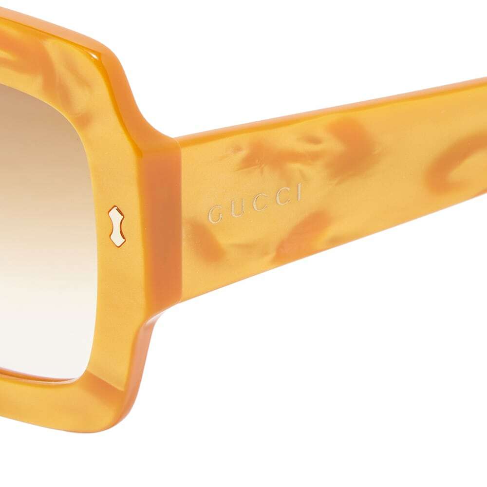 Hotsell Gucci - GG1113S Yellow Rectangular Unisex Sunglasses - 50mm