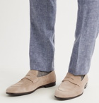 Brunello Cucinelli - Suede Penny Loafers - Brown