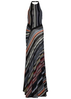 Missoni Chevron Fine-knit Maxi Dress Multicoloured