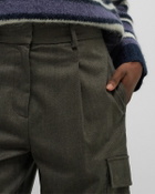 ØLÅF HERRINGBONE CARGO PANTS Brown Womens Casual Pant