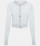LoveShackFancy Birch pointelle wool and cashmere cardigan