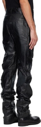 Swampgod Black Sandro Stomper Leather Pants