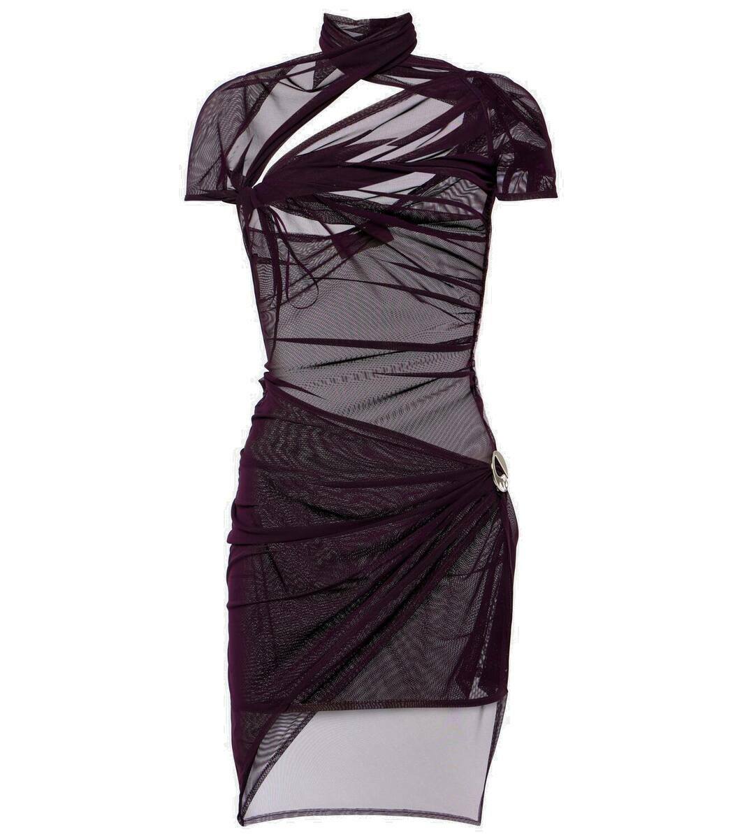 Coperni Asymmetric mesh minidress Coperni