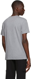 Moncler Grey Flocked Logo T-Shirt