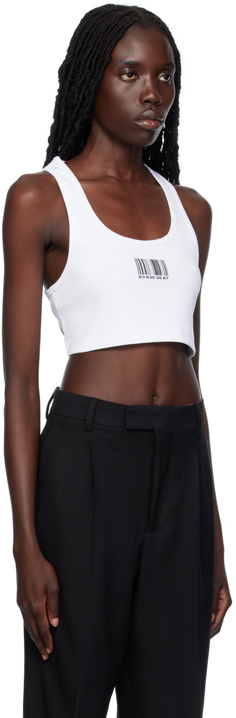 VTMNTS White Barcode Tank Top