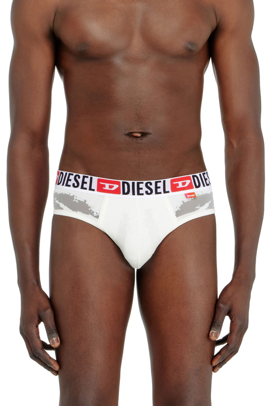 Photo: Diesel Briefs with sheer devoré effect - Briefs Mens in White